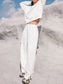 Round Neck Long Sleeve Top and Elastic Waist Pants Set nicholesgifts