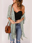 Openwork Open Front Cardigan with Fringes nicholesgifts