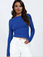 Backless Round Neck Long Sleeve Blouse nicholesgifts