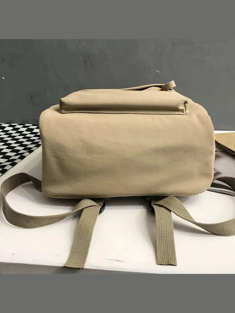 Zip Cotton Backpack Bag nicholesgifts