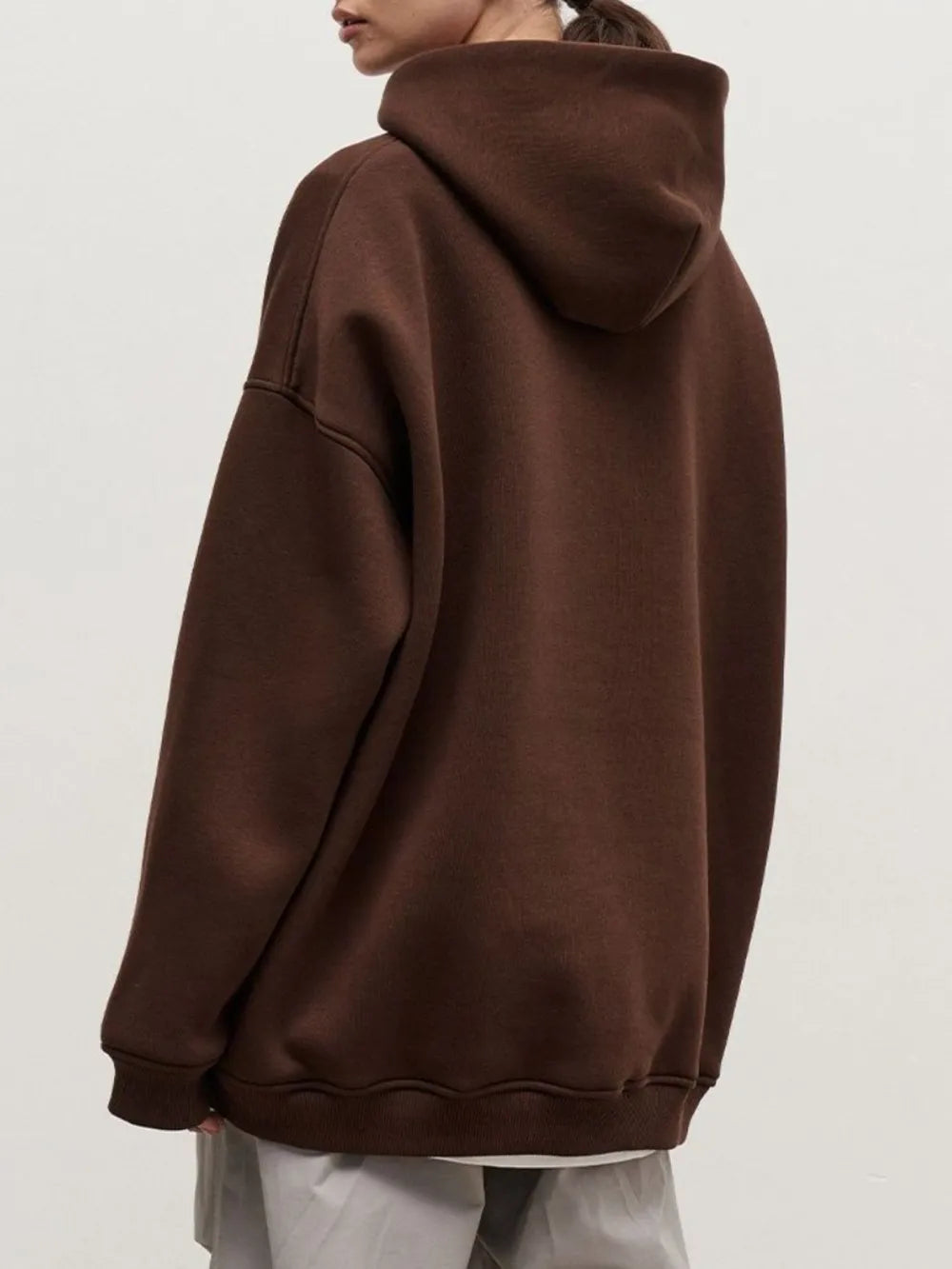 Pocketed Dropped Shoulder Long Sleeve Hoodie nicholesgifts