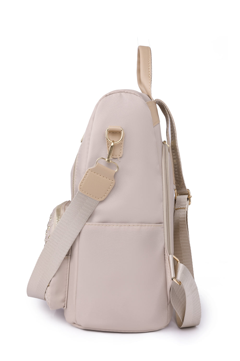 Zipper Pocket Beaded Backpack Trendsi