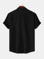 Men's Short Sleeve Button Down Shirt with Chest Pocket nicholesgifts