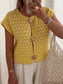 Crochet Short Sleeve Button Front Cardigan nicholesgifts