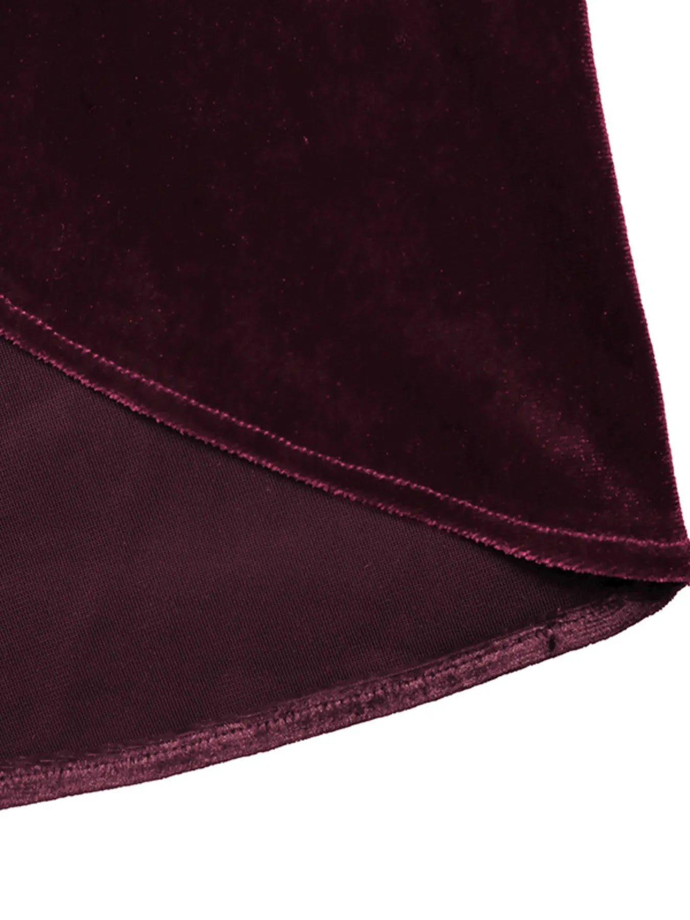 Women Side Tied Velvet Skirt nicholesgifts
