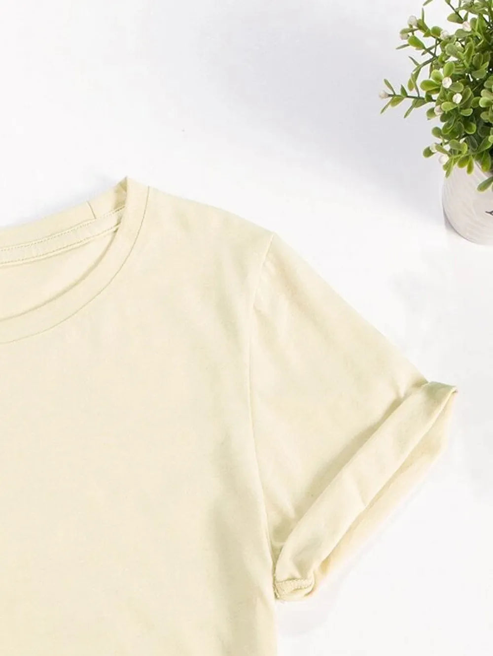 Lucky Clover Round Neck Short Sleeve T-Shirt nicholesgifts