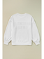 Women Birthday Queen Sequin Round Neck Long Sleeve Sweatshirt nicholesgifts