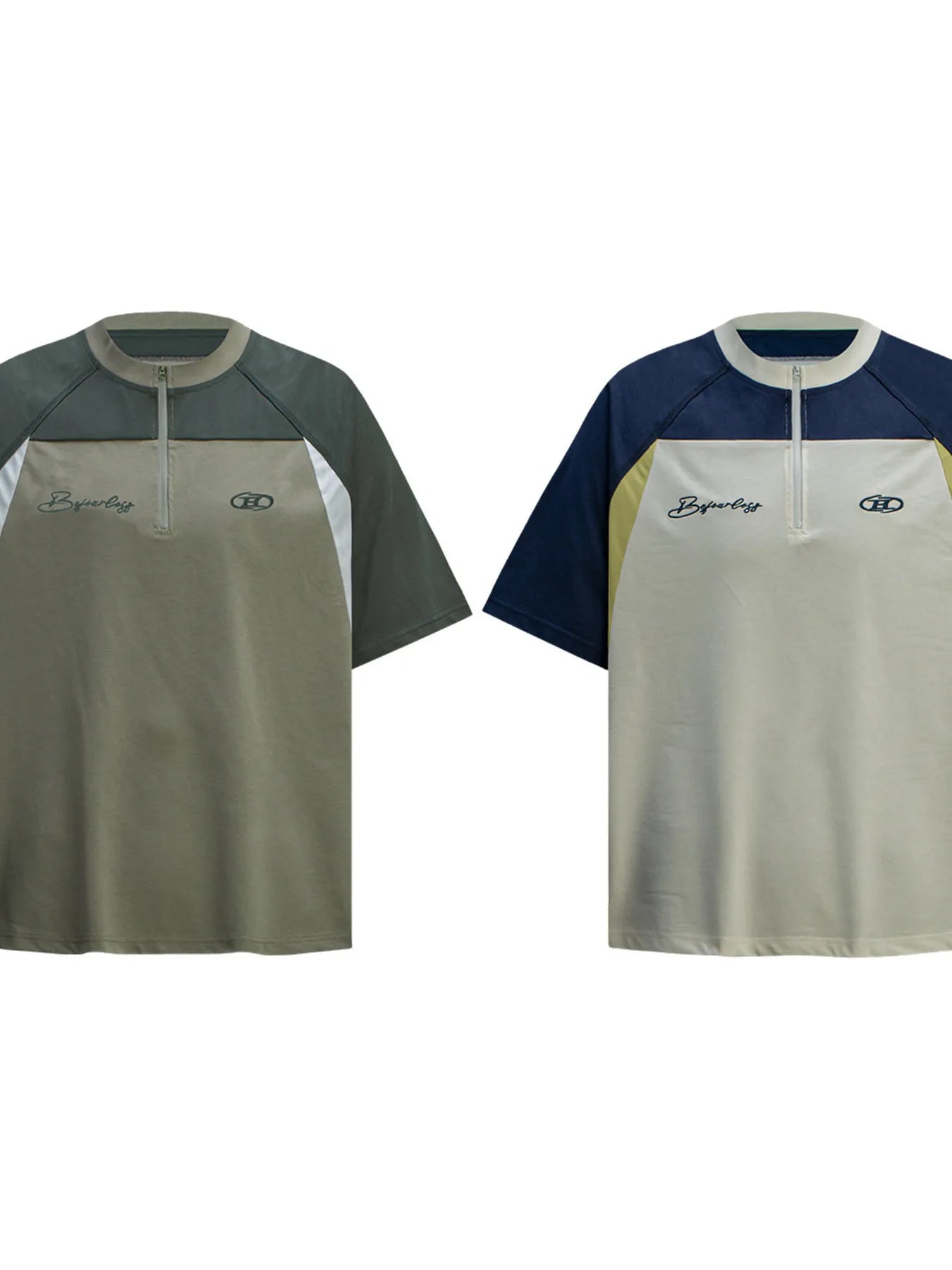 Men's Half Zip Short Sleeve T-Shirt NicholesGifts