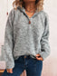 Quarter Zip Ribbed Hem Sweater nicholesgifts