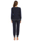 Round Neck Top and Pants Lounge Set nicholesgifts