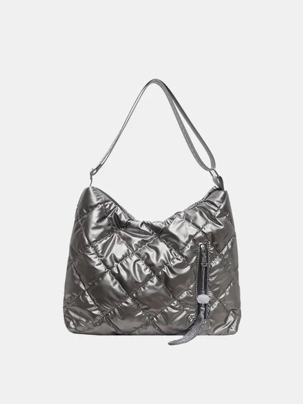 Quilted Nylon Travel Bag Trendsi