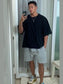Men's Plus Size Round Neck Half Sleeve T-Shirt nicholesgifts