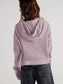 Waffle-Knit Dropped Shoulder Hooded Jacket nicholesgifts