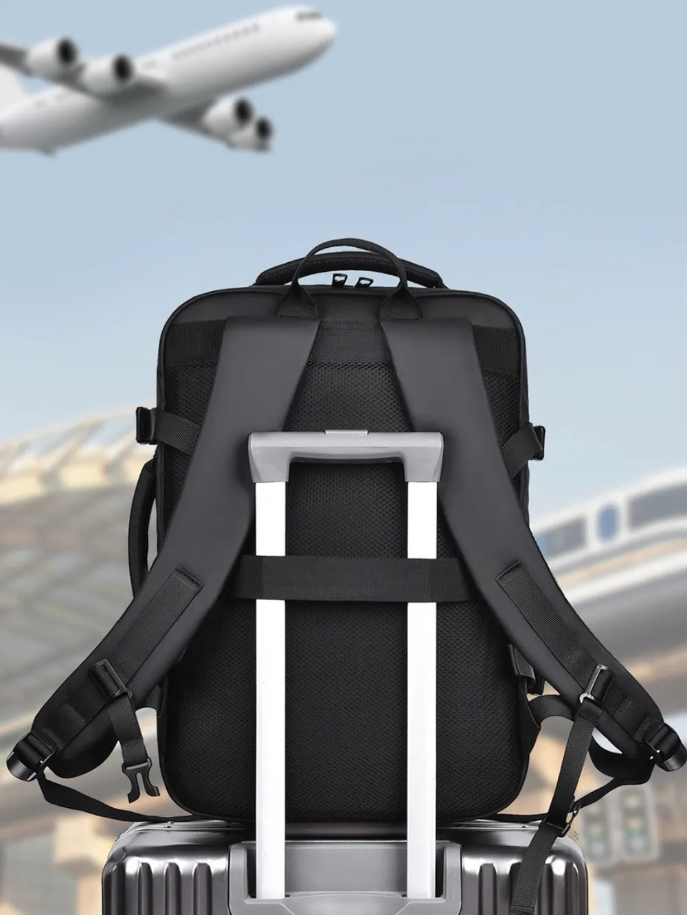 Multi-Pockets Adjustable Straps Backpack Bag nicholesgifts