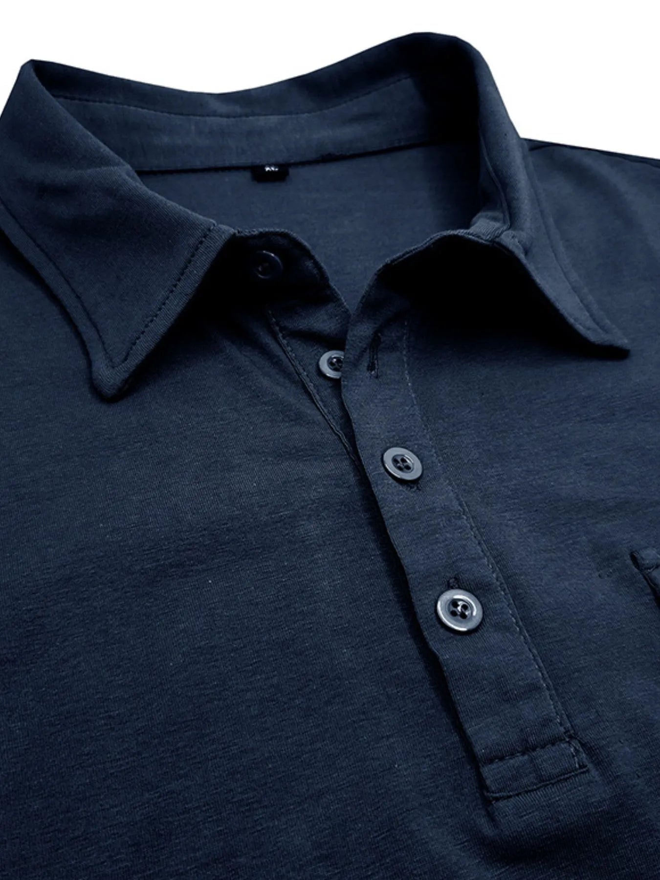 Men's Classic Pocket Polo Shirt with Stand Collar NicholesGifts