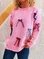 Colorful Bow Round Neck Sweater nicholesgifts