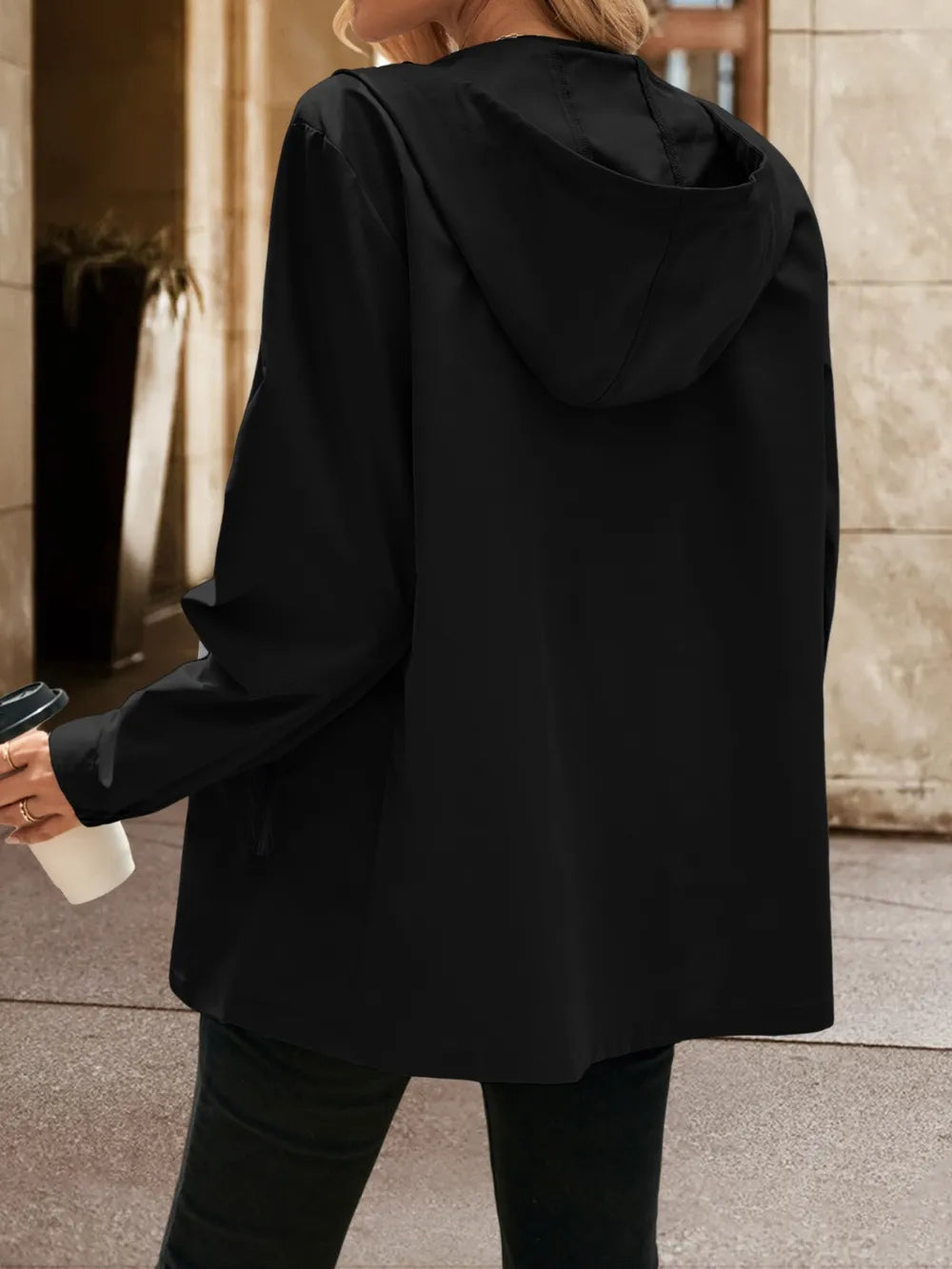 Ivy Lane Pocketed Zip Up Hooded Jacket nicholesgifts