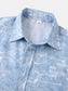 Men's Printed Short Sleeve Button Down Shirt nicholesgifts