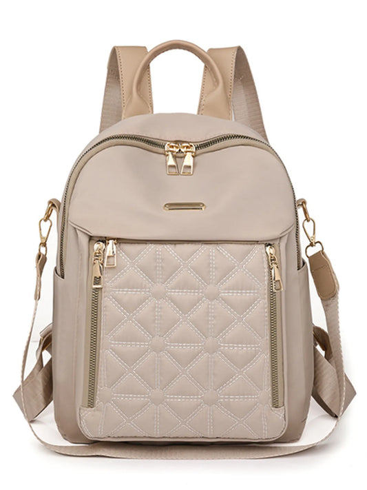 Quilted Oxford Cloth Backpack Bag Trendsi