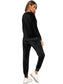 Round Neck Long Sleeve Loungewear Set with Pockets nicholesgifts