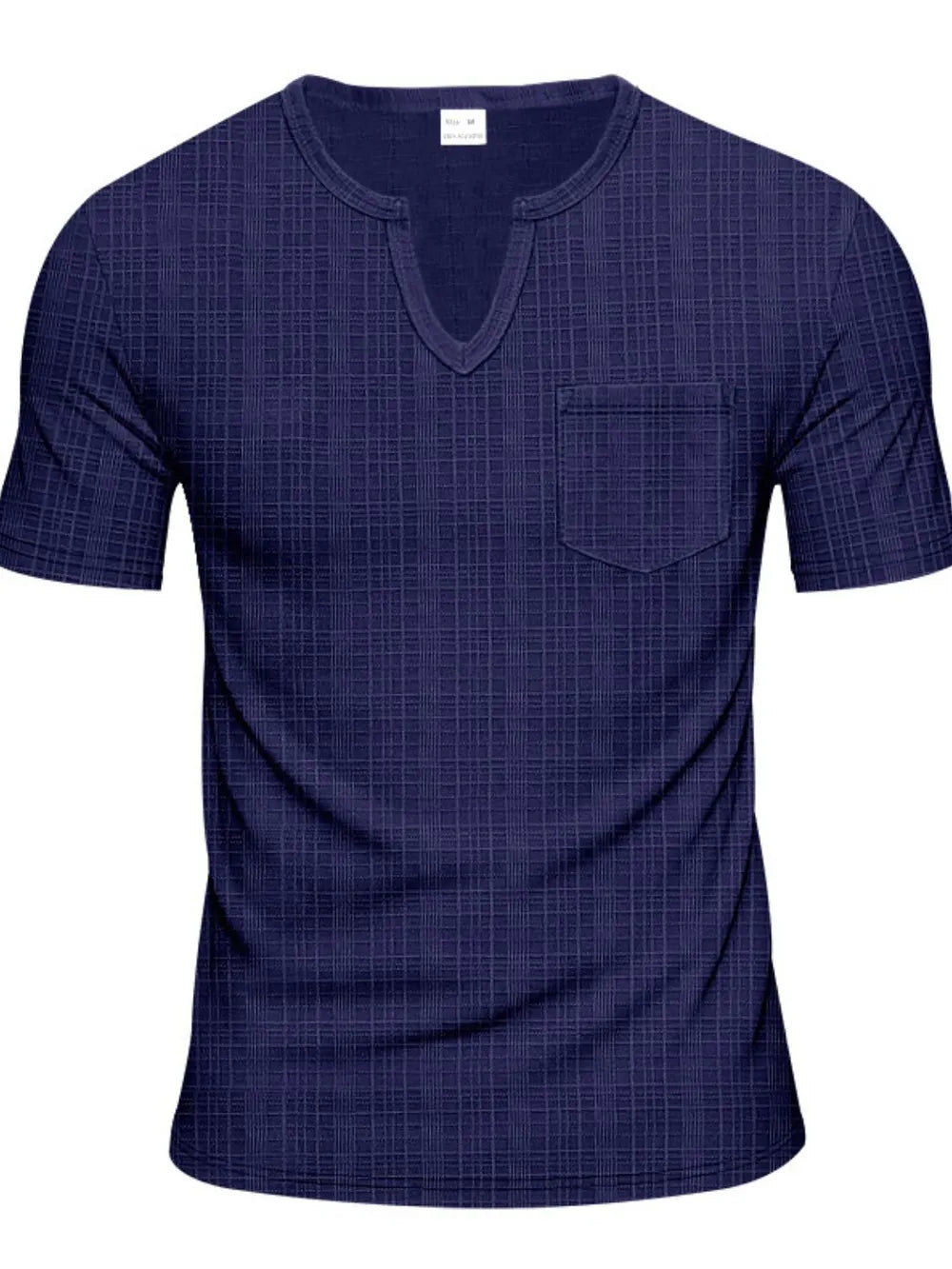 Men's Full Size Notched Short Sleeve T-Shirt Plus Size NicholesGifts