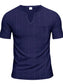 Men's Full Size Notched Short Sleeve T-Shirt Plus Size nicholesgifts