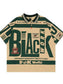 Men's Plus Size Letter Print Half Sleeve Polo Shirt nicholesgifts