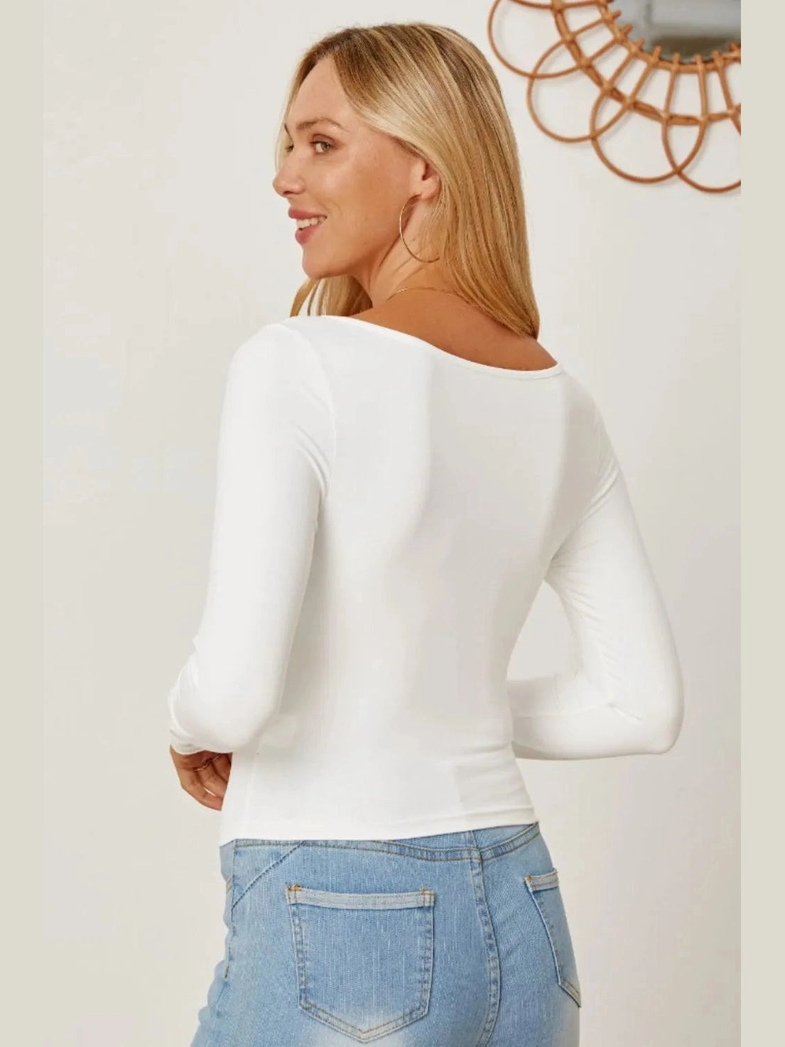 Ruched Long Sleeve T-Shirt nicholesgifts