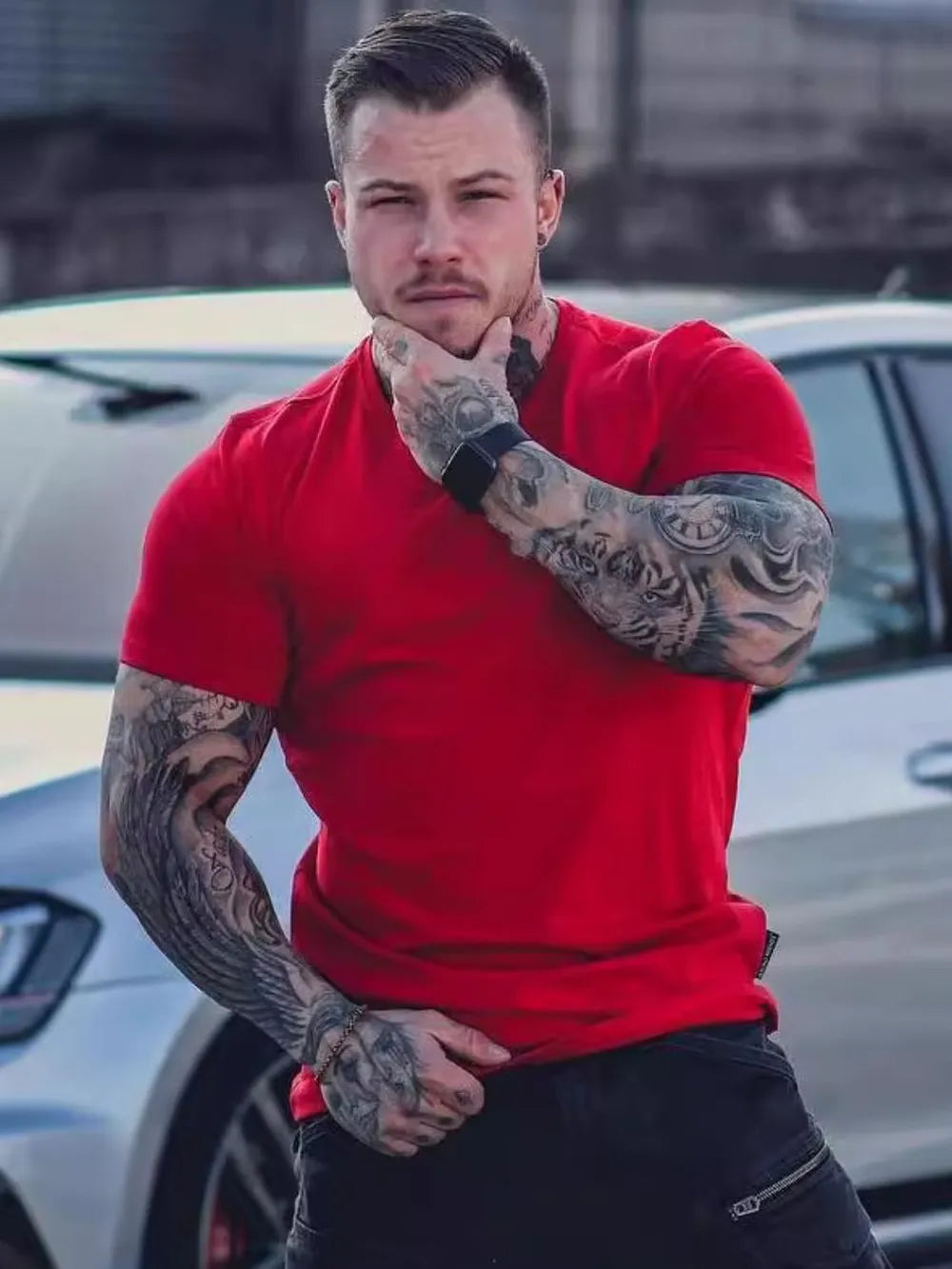 Men's Plus Size Round Neck Short Sleeve T-Shirt NicholesGifts