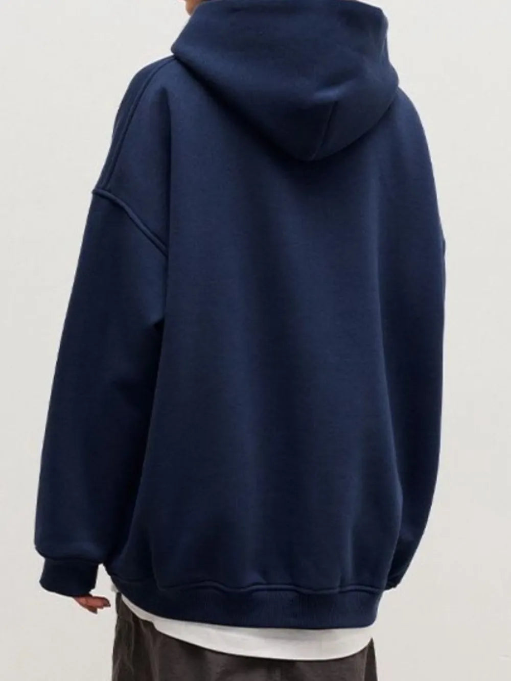 Pocketed Dropped Shoulder Long Sleeve Hoodie nicholesgifts