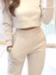 Casual Chic Cropped Sweatshirt and Jogger Set nicholesgifts