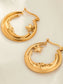 18K Gold-Plated Crescent Moon Star Hoop Earrings nicholesgifts