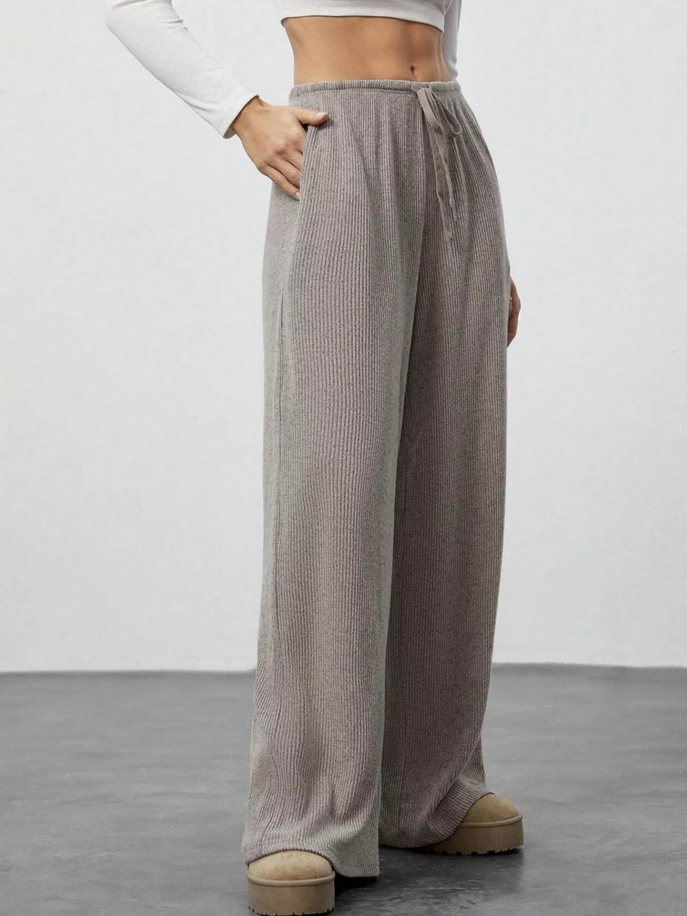 Women Relaxed Fit Drawstring Pants nicholesgifts