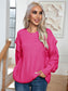 Dropped Shoulder Long Sleeve Sweater nicholesgifts