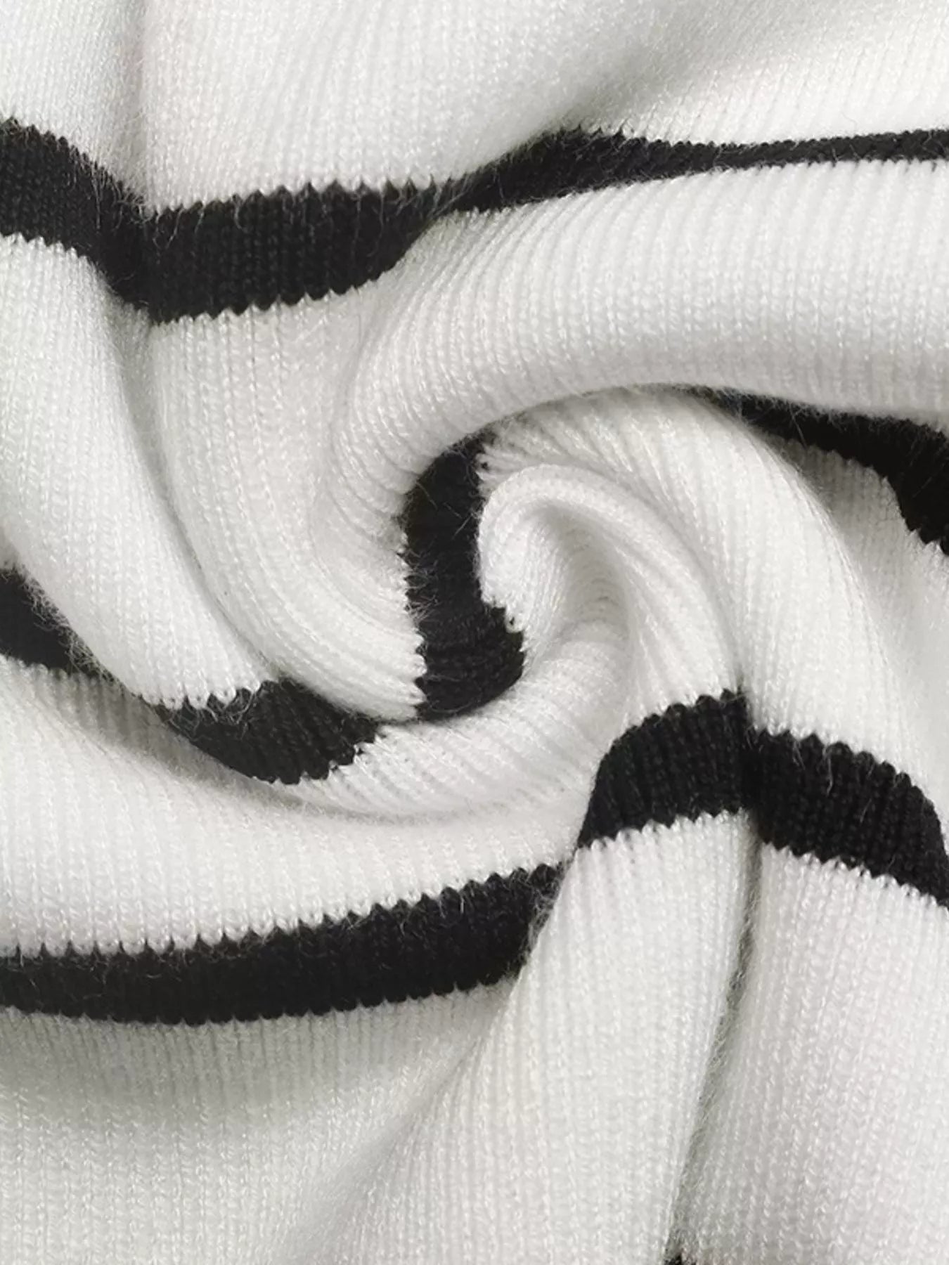 Striped V-Neck Long Sleeve Sweater