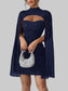 Cutout Bodycon Mini Dress with Cape Sleeves nicholesgifts