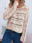 Round Neck Long Sleeve Sweater nicholesgifts