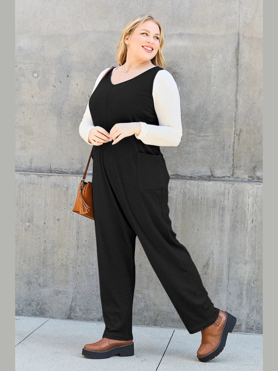 Double Take Full Size Sleeveless Straight Jumpsuit nicholesgifts