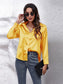 Button Up Collared Neck Long Sleeve Shirt nicholesgifts