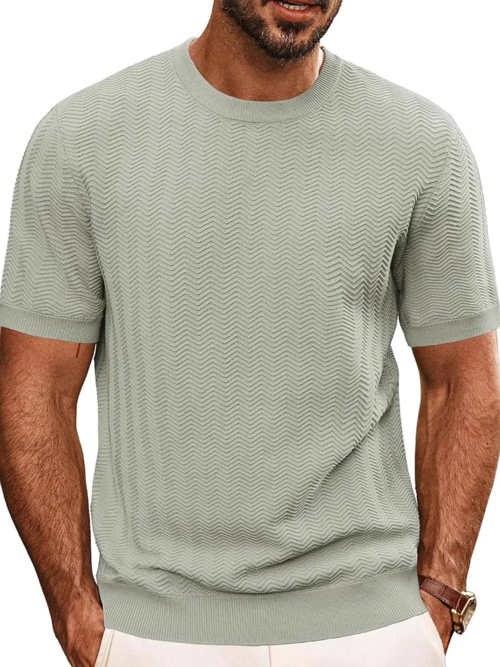 Men's Full Size Round Neck Short Sleeve T-Shirt Plus Size NicholesGifts