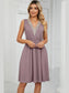 Pocketed V-Neck Wide Strap Dress nicholesgifts