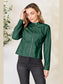 Mock Neck Zip Up Jacket nicholesgifts