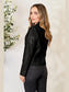 Mock Neck Zip Up Jacket nicholesgifts