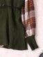 Plaid Long Sleeve Sweater Dress nicholesgifts