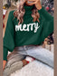 Women Double Take Full Size Merry Christmas Turtleneck Long Sleeve Sweater nicholesgifts