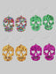 Women Acrylic Skull Drop Earrings nicholesgifts