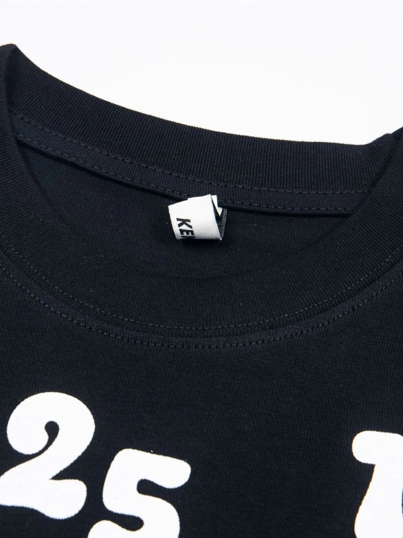 Men's Number Print Short Sleeve Oversized T-Shirt Trendsi