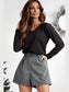 Women Bowknot V-Neck Long Sleeve Blouse nicholesgifts