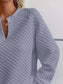Notched Raglan Sleeve Sweatshirt nicholesgifts