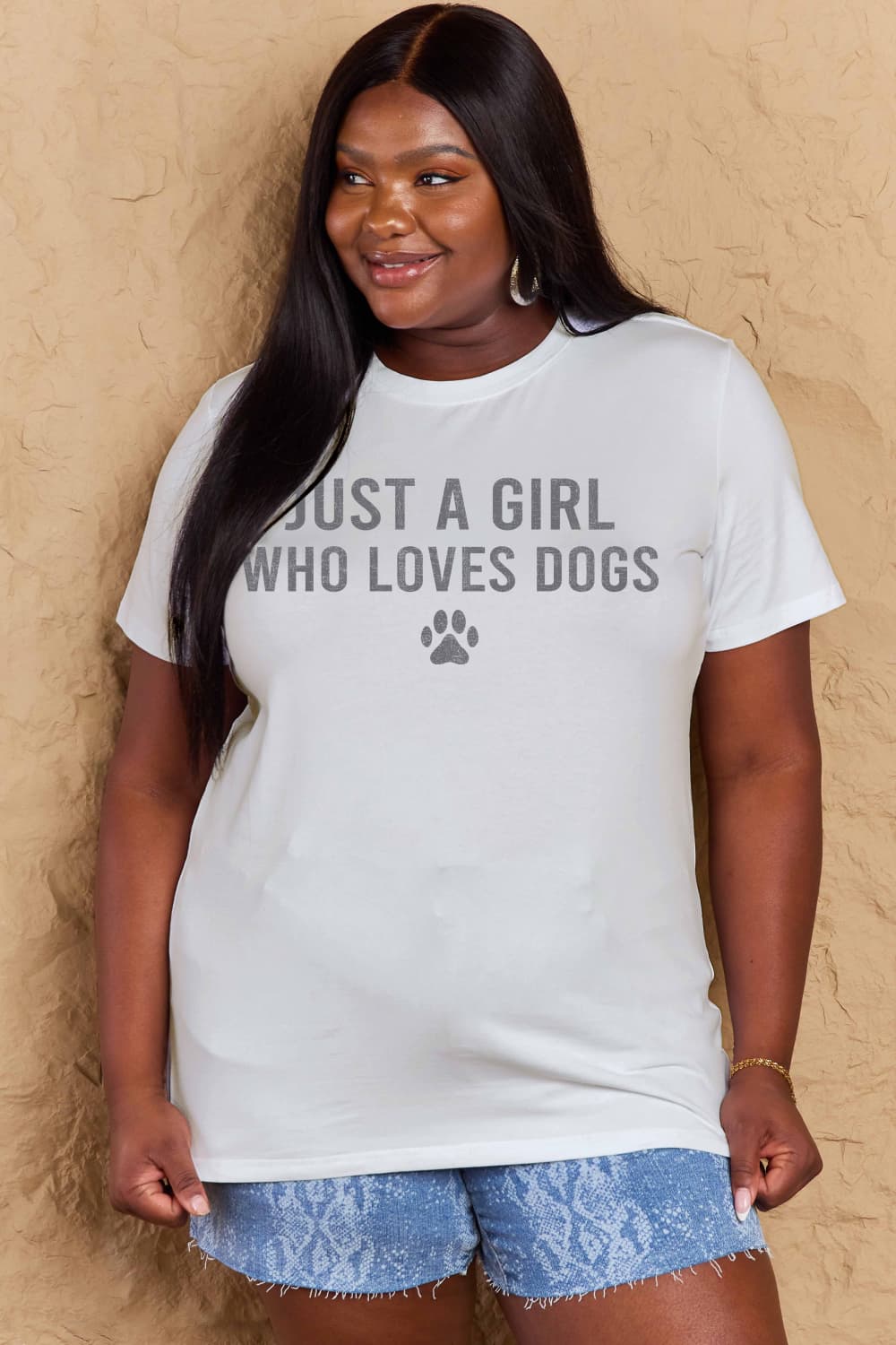 Simply Love Full Size Dog Paw Graphic Cotton T-Shirt nicholesgifts